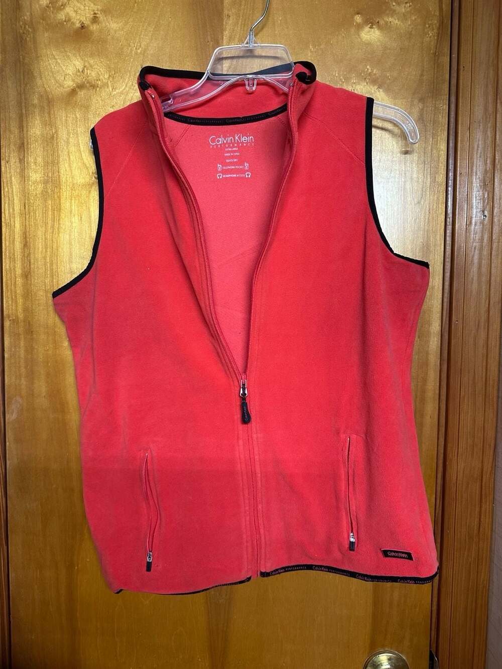Calvin Klein Performance Full-Zip Fleece Vest
